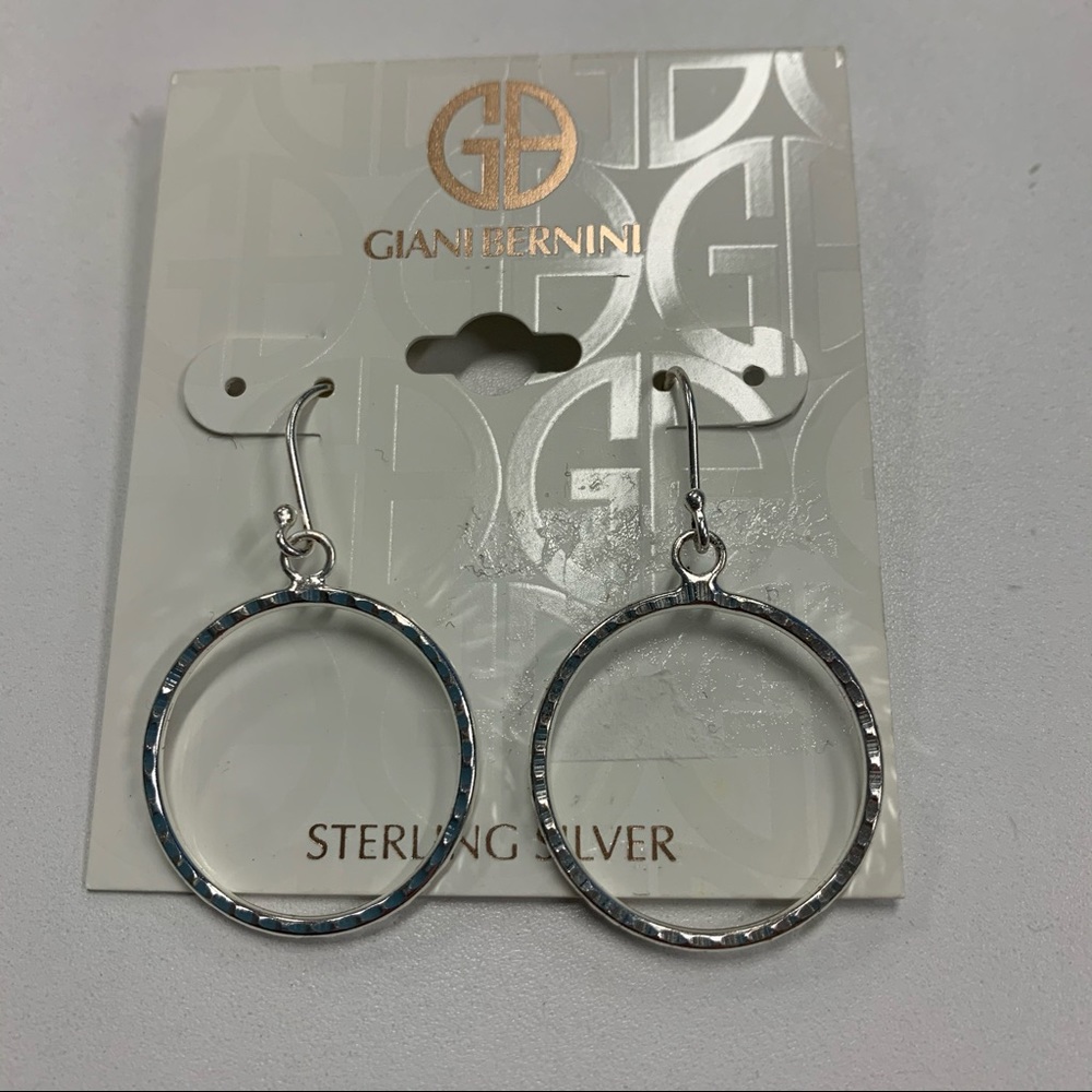 NWT: Giani Bernini drop hoop earrings
